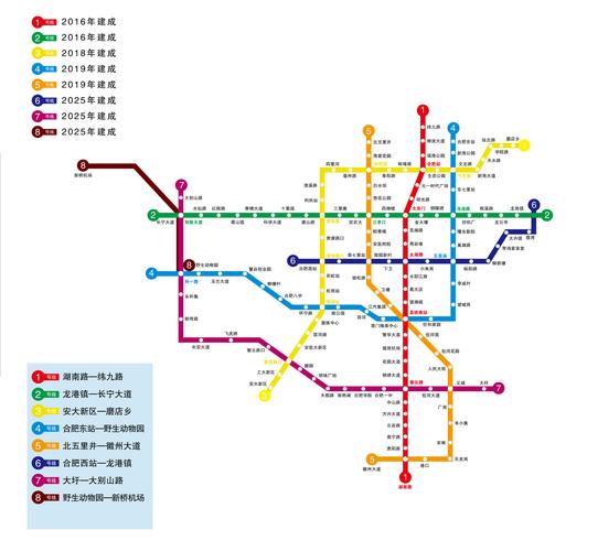 合肥地铁规划图,合肥地铁规划图2030终极版