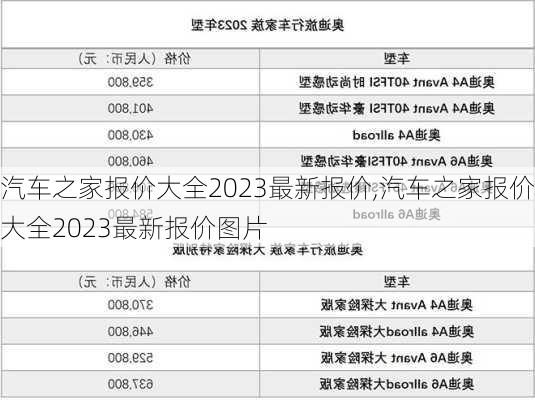 汽车之家报价大全2023最新报价,汽车之家报价大全2023最新报价图片