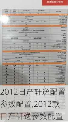 2012日产轩逸配置参数配置,2012款日产轩逸参数配置